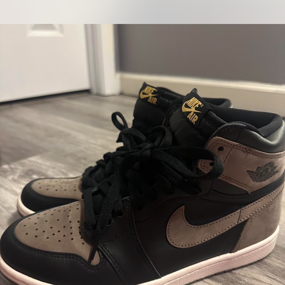 Jordan Black and Brownish/Tan  Sneakers